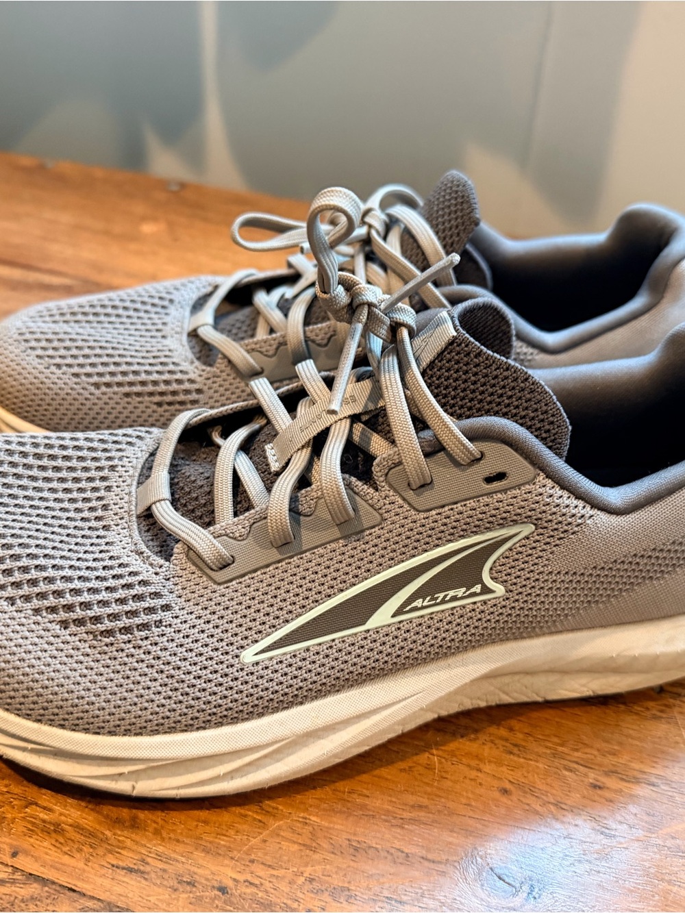 Altra Men's Gray Mesh Athletic Shoes with Subtle White Logo
